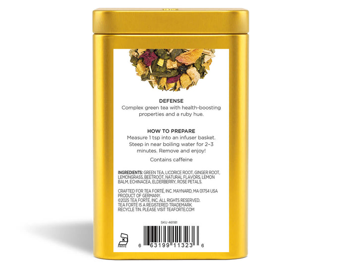 Loose Leaf Tea Canisters Defense - back view