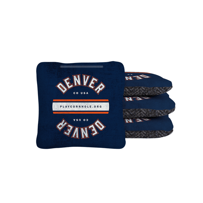 Denver Football Gameday Backyard 1x2 ft Cornhole Board Set - WACA - 500432 - WB | American Cornhole Association