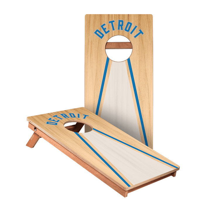 Detroit Football Gameday Backyard 1x2 ft Cornhole Board Set - WACA - 500433 - WB | American Cornhole Association
