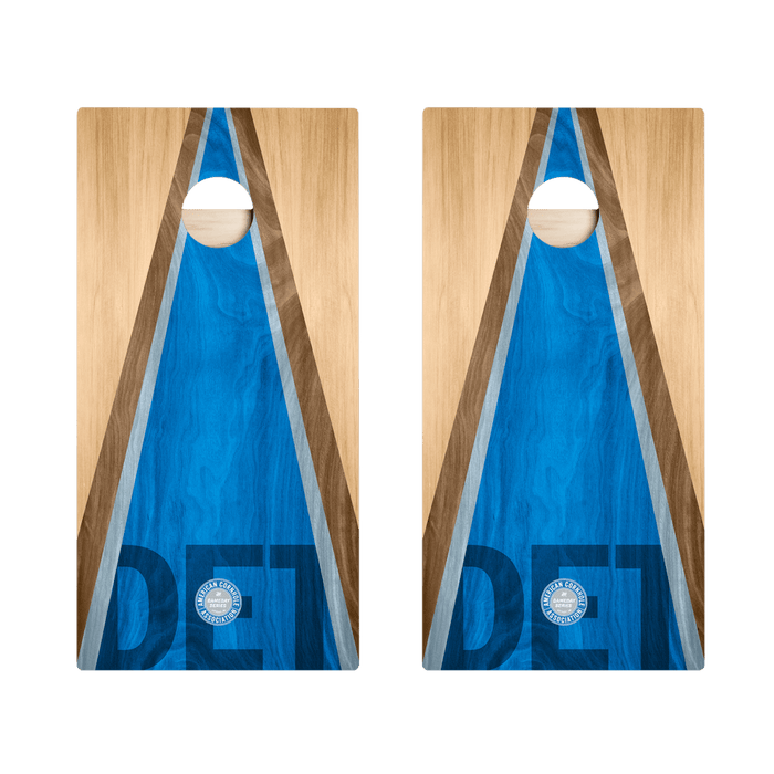 Detroit Football Gameday Classic Triangle Star Cornhole Boards, - American Cornhole Association