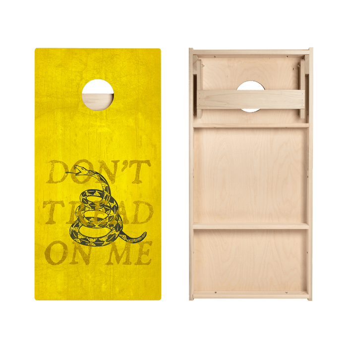 Don’t Tread On Me Yellow Star Cornhole Boards - ACA - 000174 | American Cornhole Association
