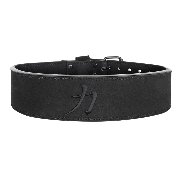 Double Prong Belt, All Black, 13MM - IPF Approved - Strength Shop