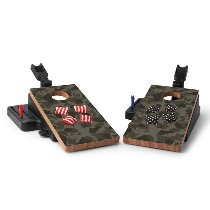 Duck Hunting Camo Double Chuck Mini Cornhole Tabletop Game, - American Cornhole Association