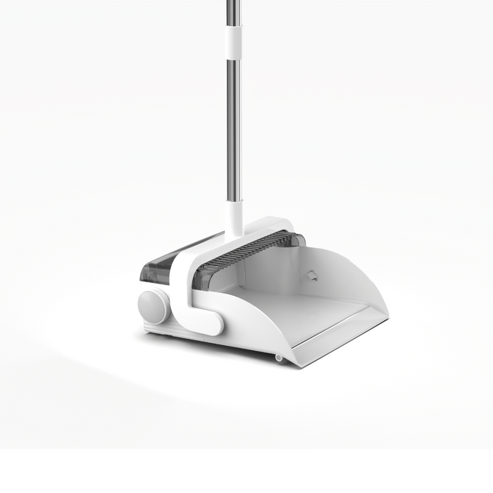 DustDockPro by CleanMattix- Premium 3-in-1 Broom, Dustpan, and Bin/Trashcan