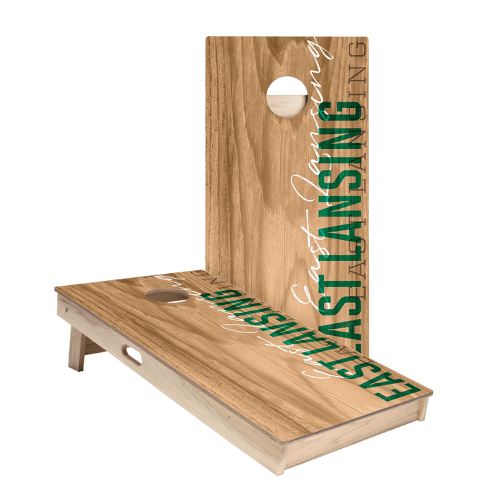 East Lansing Campus Gameday Star Cornhole Boards - ACA - 000206 | American Cornhole Association