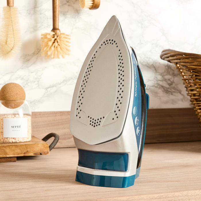 cordless iron in utility room