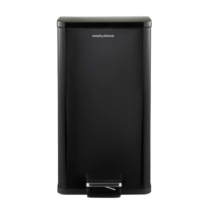 Black 30L Kitchen Pedal Bin