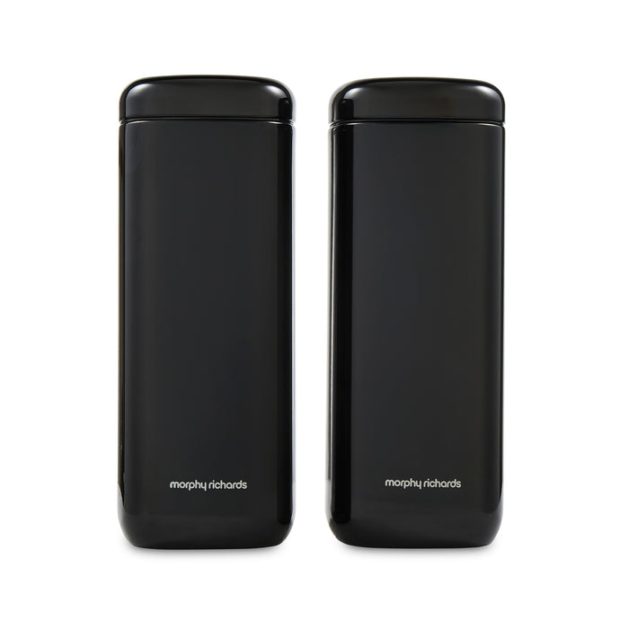 Morphy Richards cannisters on a white bckground