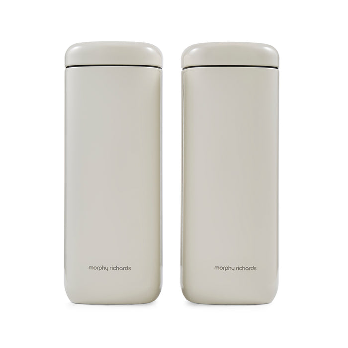 Morphy Richards cannisters on a white background