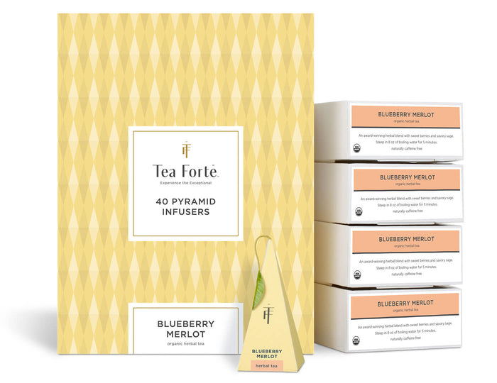 Blueberry Merlot Event Box of 40 pyramid tea infusers