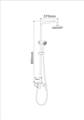 Exposed Shower Bar Set