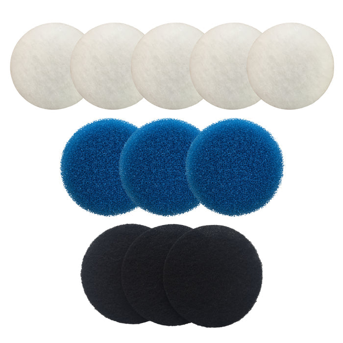 Filter Media Set for Eheim Ecco Including 5 x Poly, 3 x Coarse Foam, 3 x Carbon Foam
