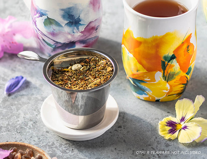 MAIN PDP | Stainless Steel Replacement Infuser Basket  with Fiore Steeping Cups
