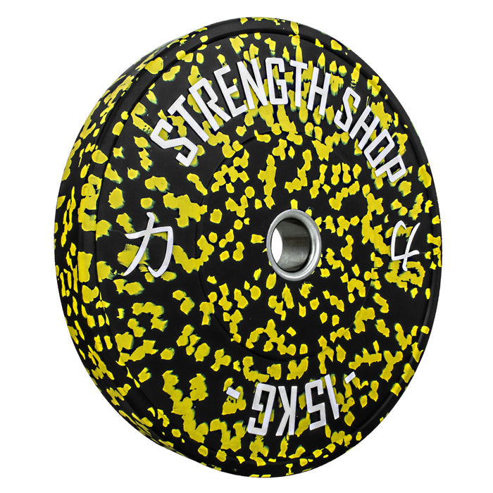 Fleck Rubber Bumper Plates – Colour Coded, 5kg-25kg or 150kg Set - Strength Shop