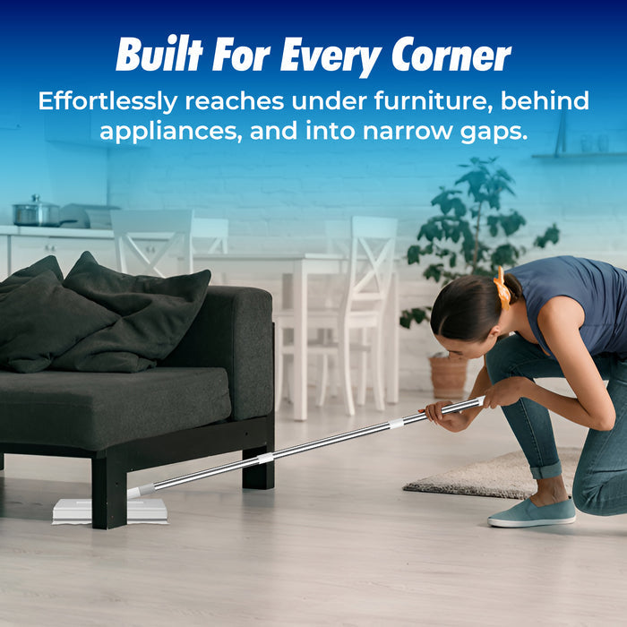 FlexiClamp Sweep & Mop Kit - Smarter Mop - Compatible with Swiffer Pads- for Home and Kitchen
