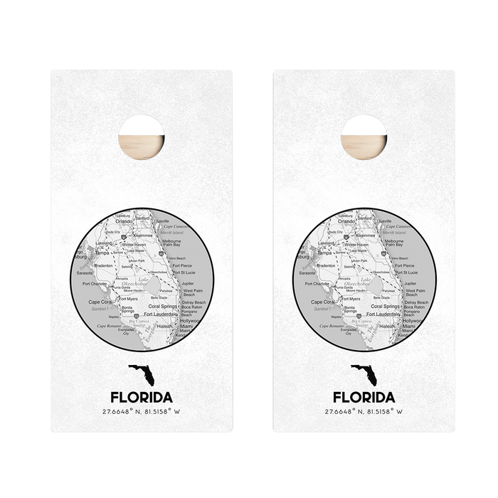 Florida State Map Star Cornhole Boards, - American Cornhole Association