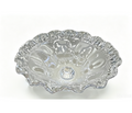 Flower Shaped Glass Basin c/w Waste - Transparent