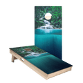 Forest Waterfall Star Cornhole Boards - ACA - 000039 | American Cornhole Association