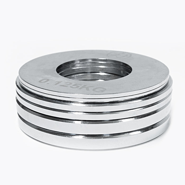 Fractional Steel Plate Set incl. Storage Bag – Two of each: 0.5kg/0.25kg/0.125kg - Strength Shop