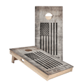 Full American Black Flag Star Cornhole Boards - ACA - 000298 | American Cornhole Association