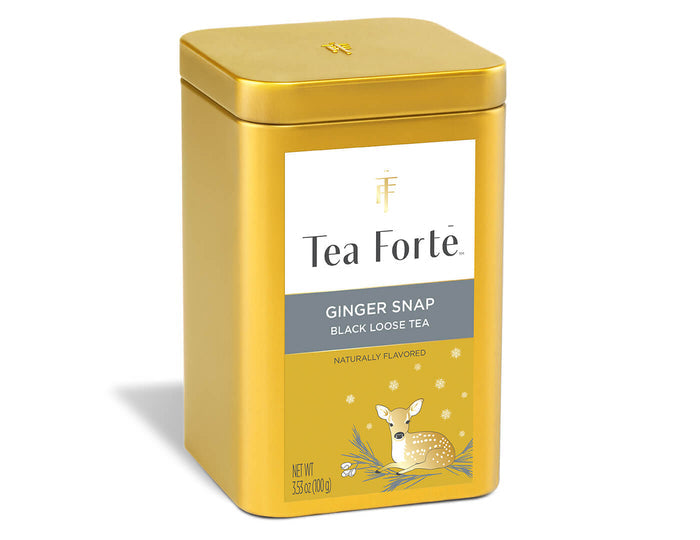 Ginger Snap Loose Leaf Tea Canister, side view