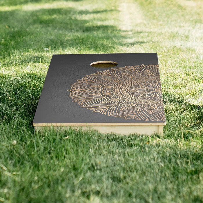 Golden Mandala Star Cornhole Boards, - American Cornhole Association