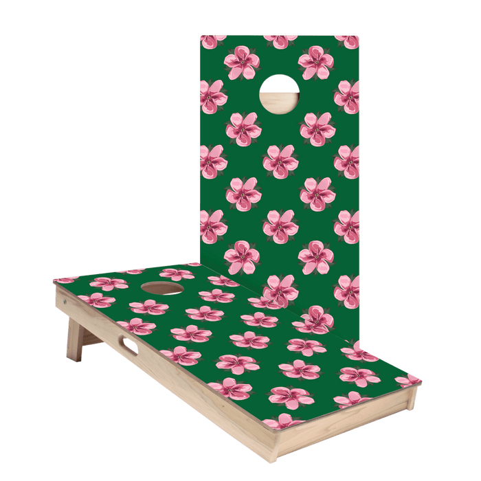 Golf Tournament Pink Azalea Star Cornhole Boards, - American Cornhole Association
