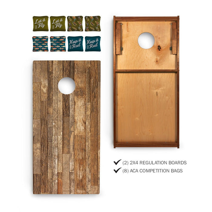 Gone Fishin' Sig Pro 2x4 Regulation Cornhole Bundle -  | American Cornhole Association