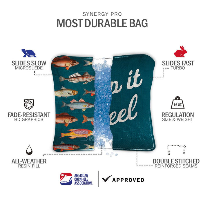 Gone Fishin' Sig Pro 2x4 Regulation Cornhole Bundle -  | American Cornhole Association