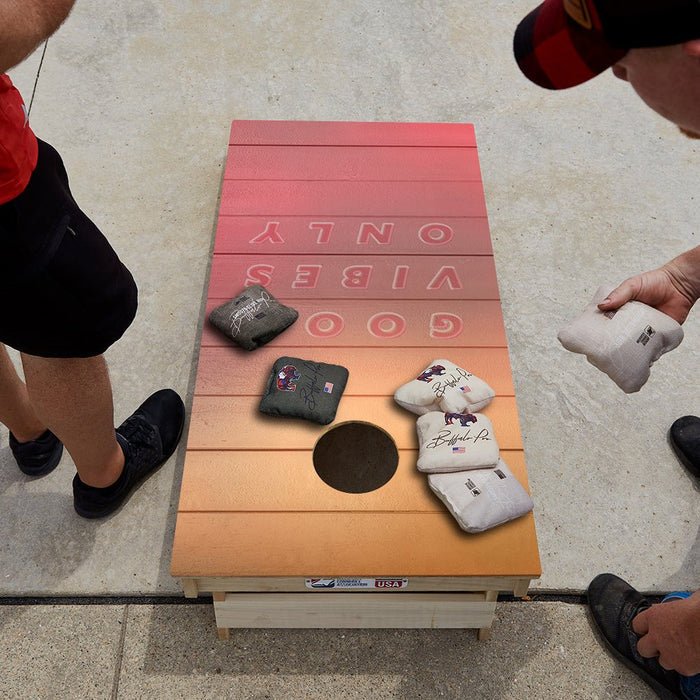 Good Vibes Only Star Cornhole Boards, - American Cornhole Association