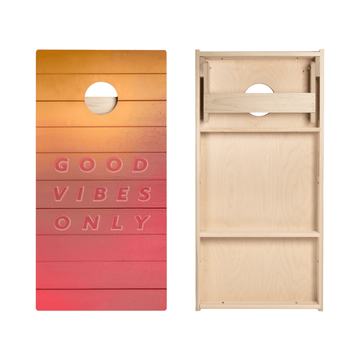 Good Vibes Only Star Cornhole Boards, - American Cornhole Association
