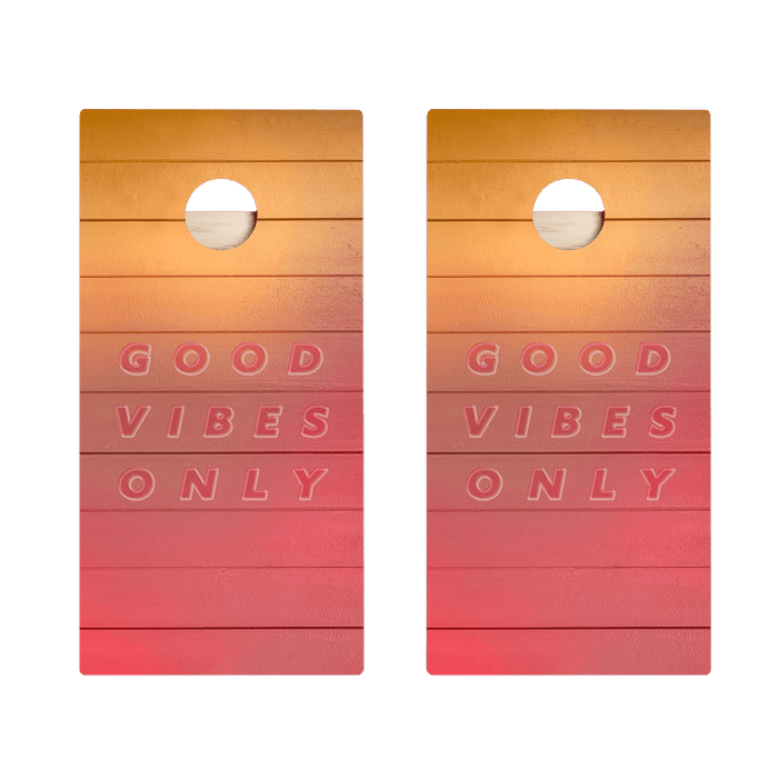 Good Vibes Only Star Cornhole Boards, - American Cornhole Association