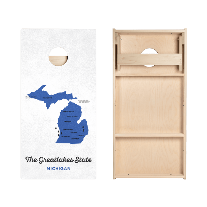 Great Lakes State Star Cornhole Boards - ACA - 000370 | American Cornhole Association