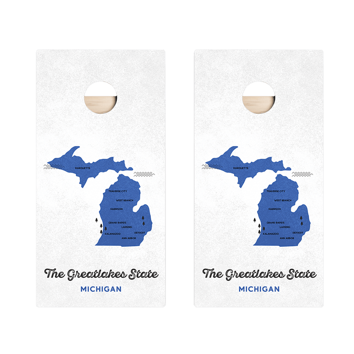 Great Lakes State Star Cornhole Boards - ACA - 000370 | American Cornhole Association