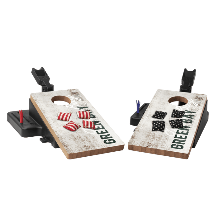 Green Bay Football Vintage Gameday Double Chuck Mini Cornhole Tabletop Game - 105790 - 22 | American Cornhole Association