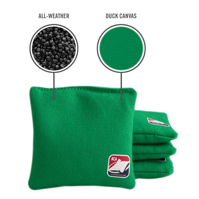 Green Daily 44x Cornhole Bags - American Cornhole Association