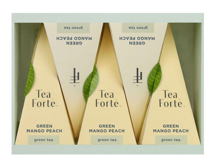 Green Mango Peach, Box of 5 pyramid infusers
