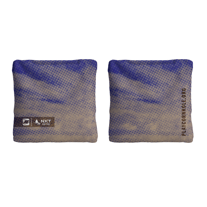 Halftone Horizon Blue NXT Dri - Tek Cornhole Bags, - American Cornhole Association
