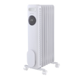 HeatFlux 1.5kw Digital Oil Filled Radiator with Remote Control - White