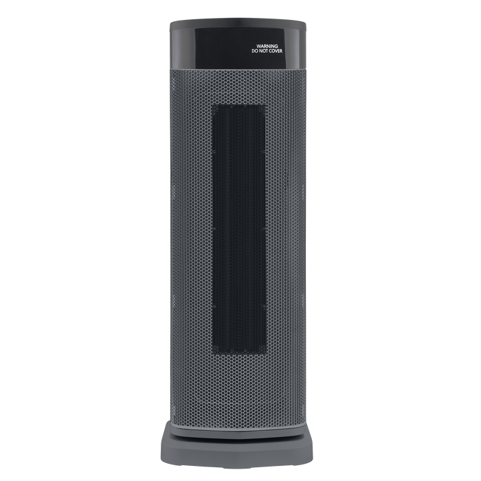 HeatFlux 2kw Digital Ceramic Tower Fan Heater with Remote Control - Grey