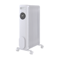 HeatFlux 2kw Digital Oil Filled Radiator with Remote Control - White