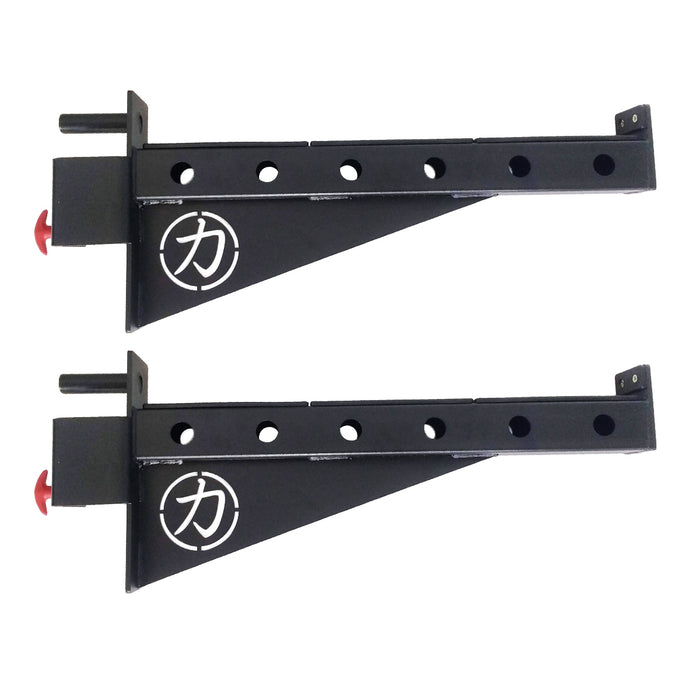Heavy Duty Safeties, With Front Pin - 1 Pair (60MM) - Strength Shop