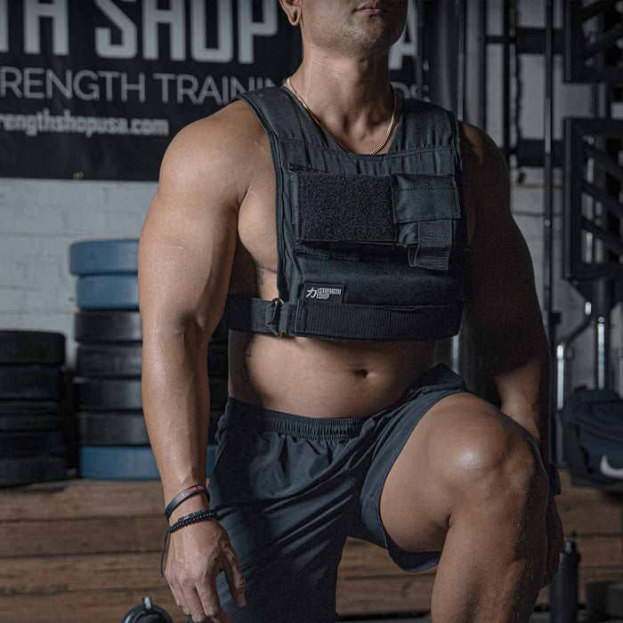 B-WARE Heavy Duty Weighted Vest Adjustable - 20KG - Strength Shop