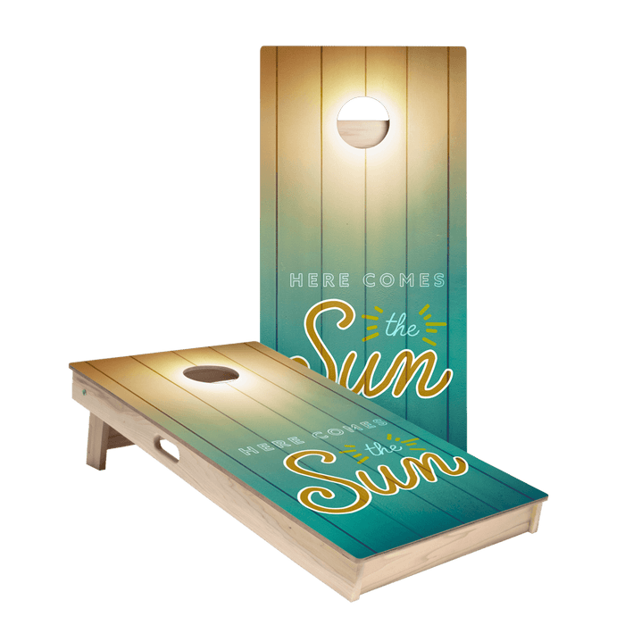Here Comes The Sun Star Cornhole Boards - ACA - 000276 | American Cornhole Association