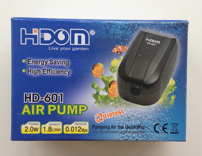 Hidom HD-601 Single Outlet Aquarium Air Pump