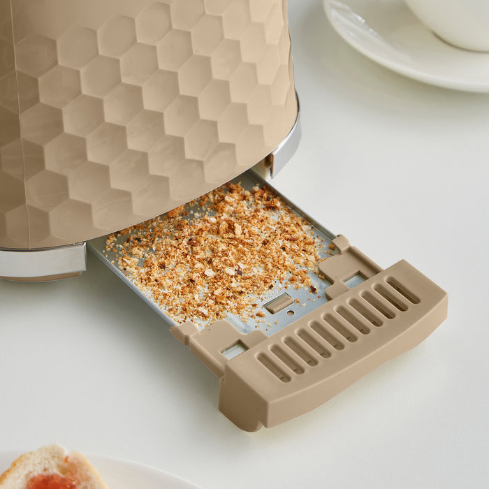 crumb tray on toaster pulled out