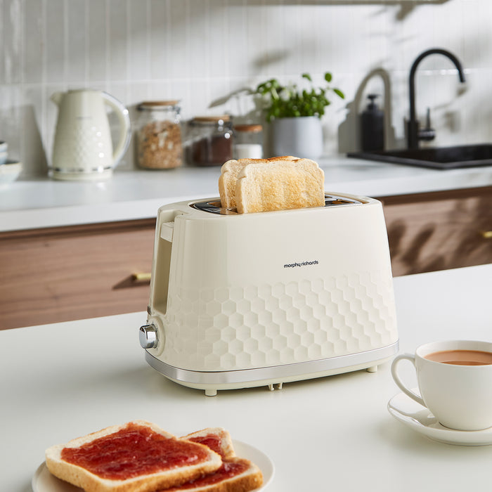 Hive Cream 2-Slice Toaster