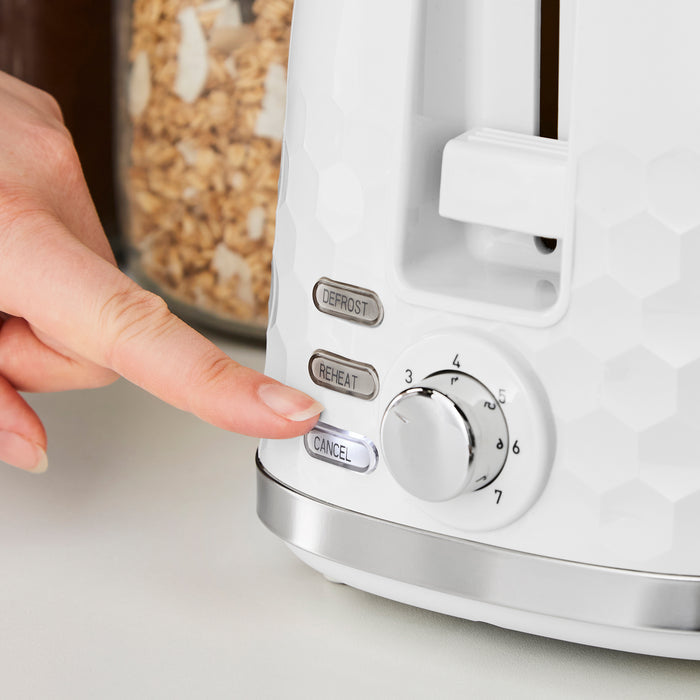 Hive White 2-Slice Toaster