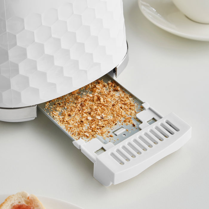 Hive White 2-Slice Toaster