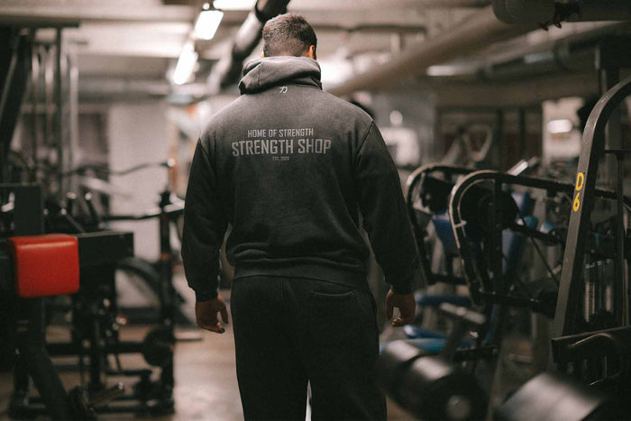 Home of Strength - Hoodie, Stone-Washed Grey - Strength Shop